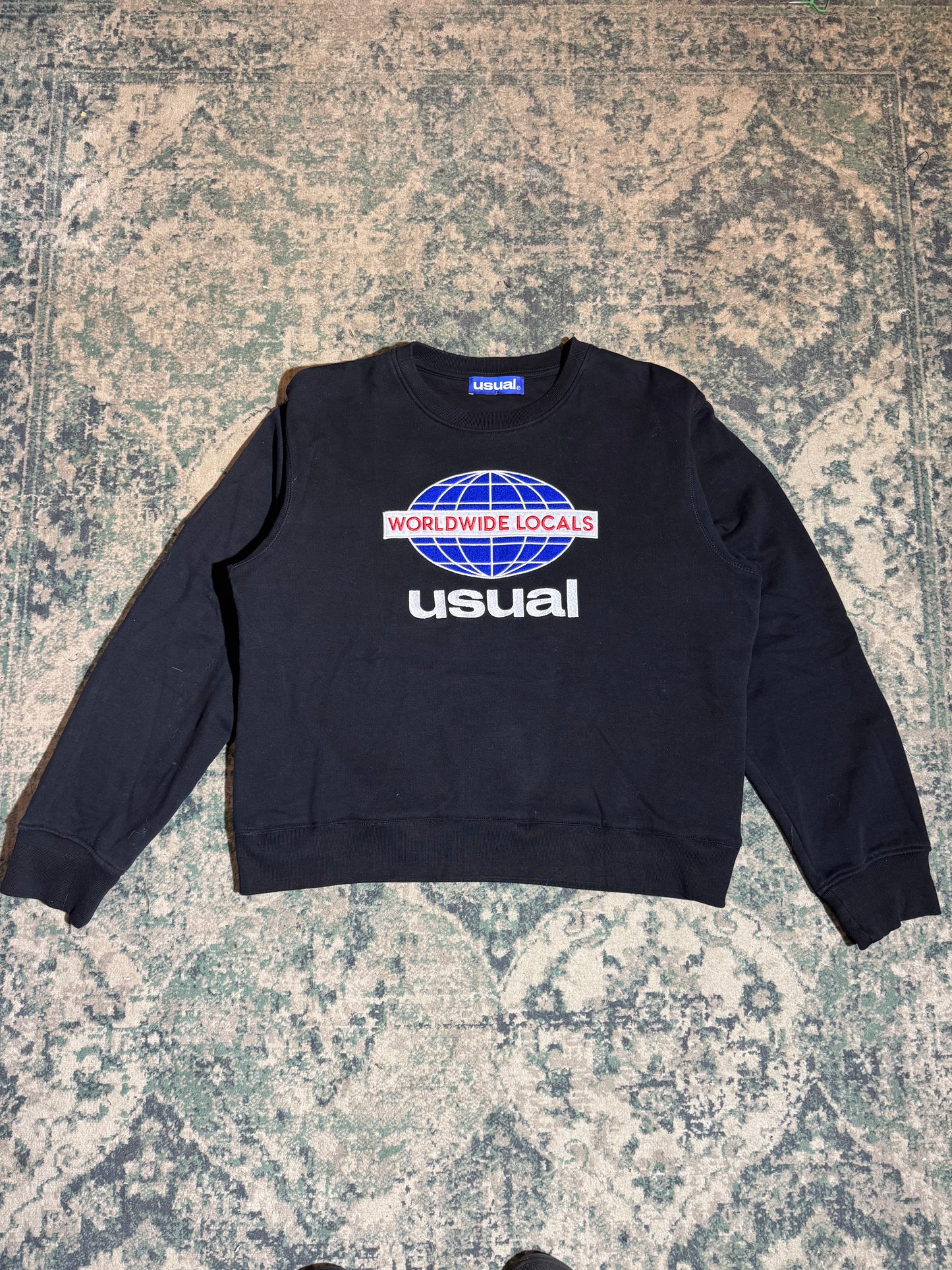 Felpa USUAL - Black (boxy fit)