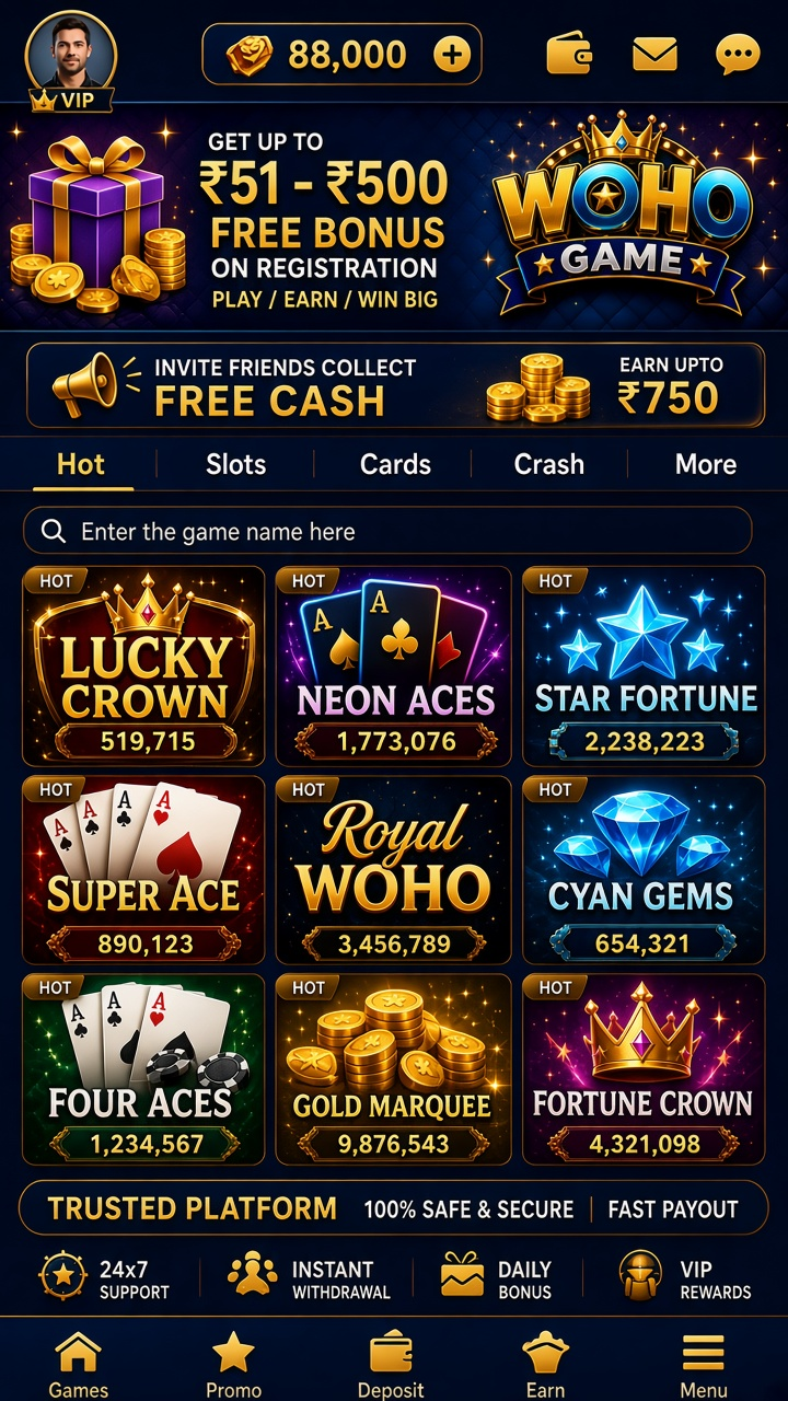 WOHO Game app screenshot 2